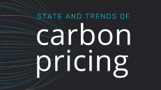 Black background with text  State and Trends of Carbon Pricing 