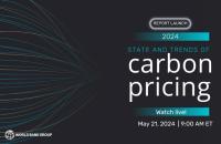 State and Trends of Carbon Pricing 2024 Text on Black background
