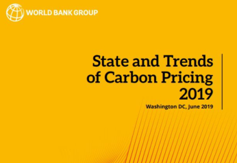 Cover State and Trends of Carbon Pricing Report.2019