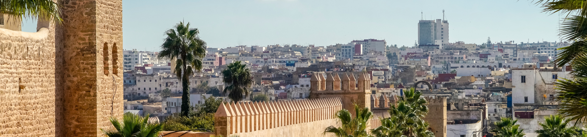 Fortified walls of Kasbah of Udayas old medina, Rabat, Morocco. Photo: TambolyPhotodesign/Morocco