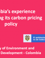 Presentation on Carbon Pricing in Colombia