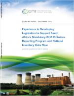 Experience in Developing Legislation to Support South Africa's Mandatory GHG Emissions Reporting Program and National Inventory Data Flow