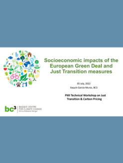 Socioeconomic impacts of the European Green Deal and Just Transition measures​