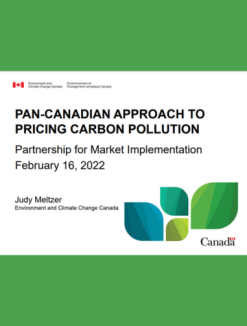 Pan-Canadian Approach to Pricing Carbon Pollution