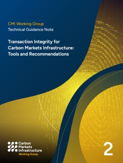 Technical Guidance Note on Transaction Integrity for Carbon Markets Infrastructure - cover