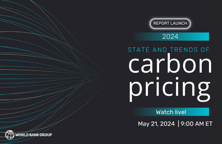 State and Trends of Carbon Pricing 2024 Text on Black background