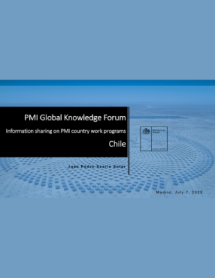 PMI country work programs Chile cover Information sharing on PMI country work programs Chile