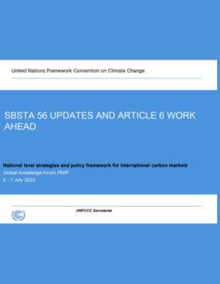 SBSTA 56 updates and Article 6 work ahead