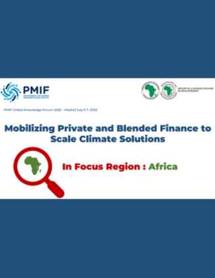 Mobilizing Private and Blended Finance to Scale Climate Solutions​