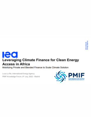 Leveraging Climate Finance for Clean Energy cover Leveraging Climate Finance for Clean Energy
