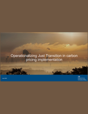 Operationalizing Just Transition in carbon pricing implementation​