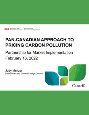 Pan-Canadian Approach to Pricing Carbon Pollution