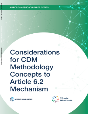 Considerations for CDM Methodology Concepts to Article 6.2 - cover