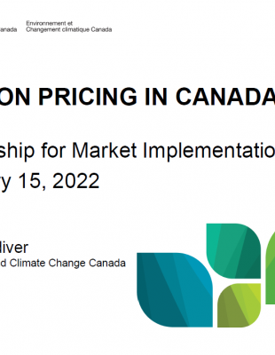 Presentation on Carbon Pricing in Canada