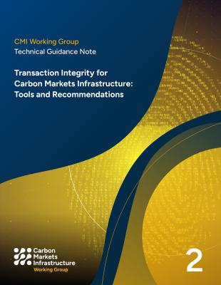 Technical Guidance Note on Transaction Integrity for Carbon Markets Infrastructure - cover
