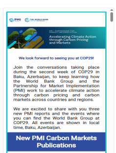 Cover Image: PMI Newsletter Cop29 Cover Image: PMI Newsletter Cop29