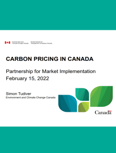Carbon Pricing in Canada Presentation on Carbon Pricing in Canada