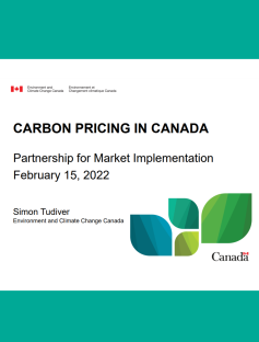 Presentation on Carbon Pricing in Canada