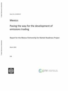 Mexico: Paving the Way for the Development of Emissions Trading - cover