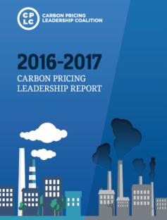 Blue background with animated pictures of air pollution from buildings