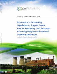 Cover of Experience in Developing Legislation to Support South Africa's Mandatory GHG Emissions Reporting Program and National Inventory Data Flow